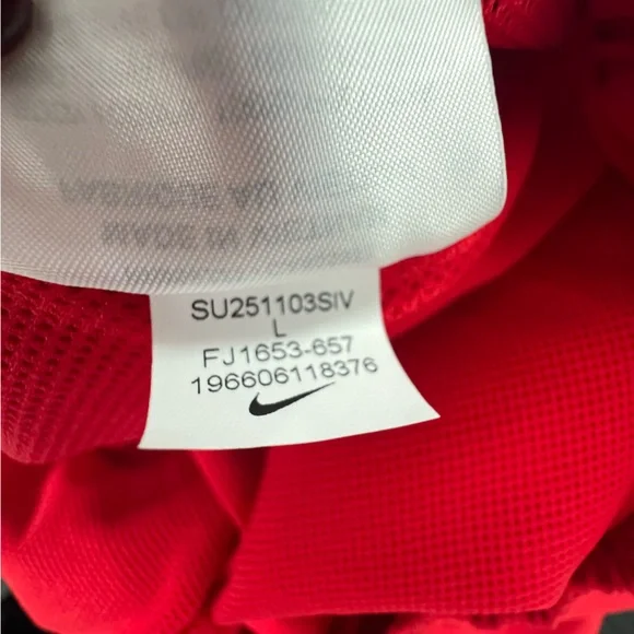 New Nike Woven Monogram Flow Shorts Men’s Large Spell Out Logo Red Y2K Sporty - Picture 15 of 15